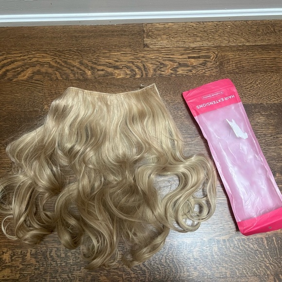 Hair Extensions Elastic Band Secret Miracle Ring Kanekalon Heat Resistant Blonde - Picture 1 of 16